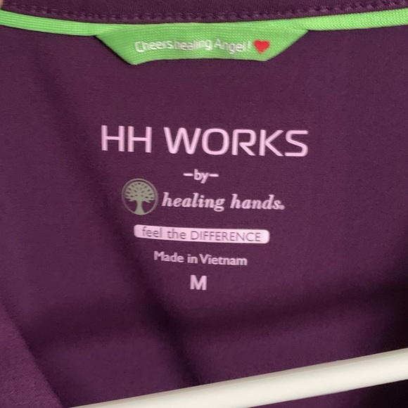 Lot of 3 Healing Hands Scrub top. - Picture 2 of 3